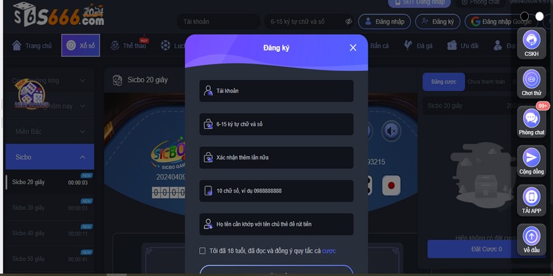 Khi tân binh đã truy cập vào trang chủ của s666, hãy tìm và nhấp vào nút "Đăng Ký