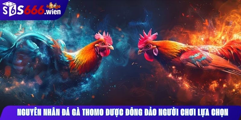 Nguyên nhân đá gà Thomo được đông đảo người chơi lựa chọn